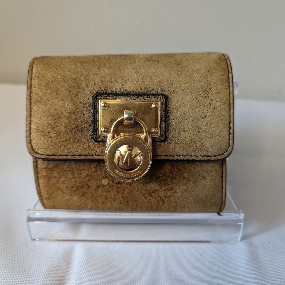Michael Kors leather suede wallet